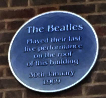 Historical Marker at 3 Saville Road London