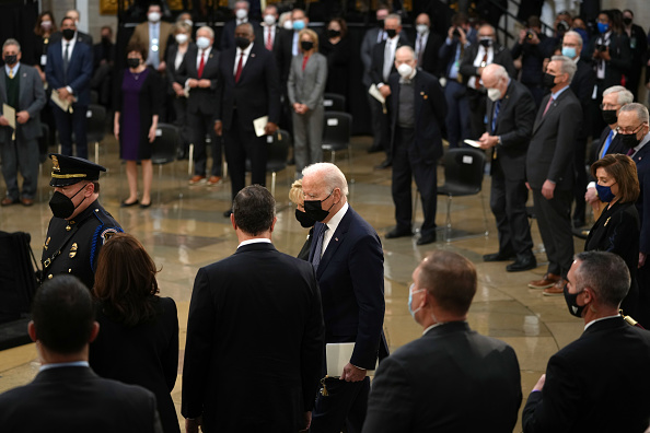 Bob Dole Lies In State At U.S. Capitol