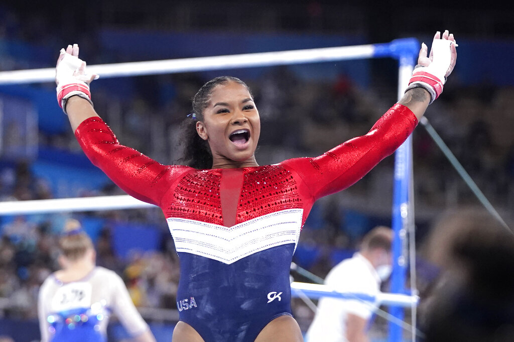 US women compete in gymnastics team final