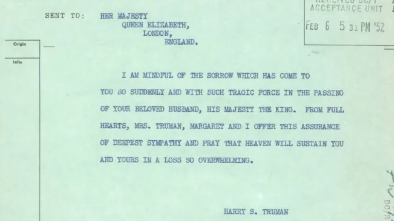 Truman's telegram: