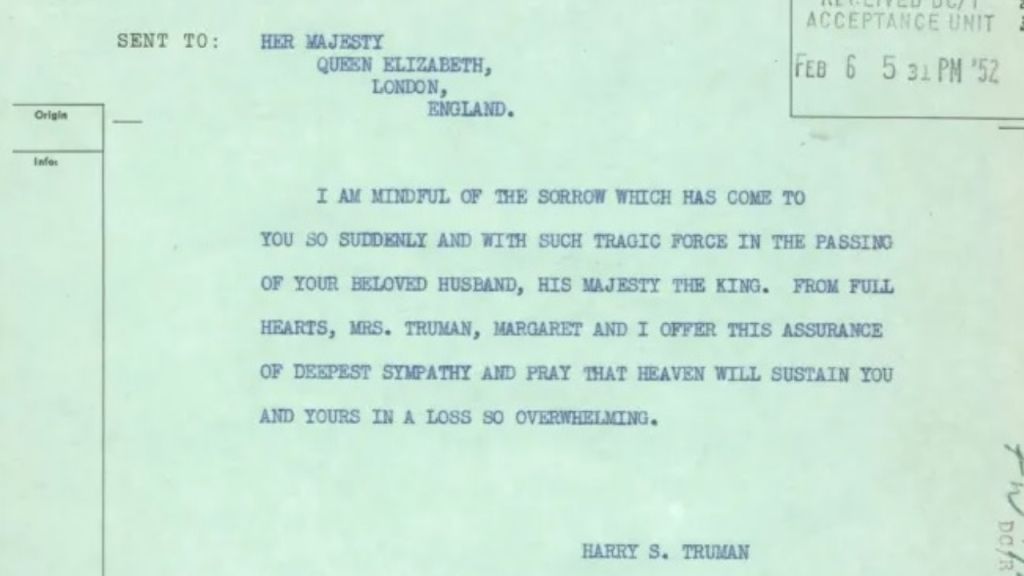Truman's telegram: