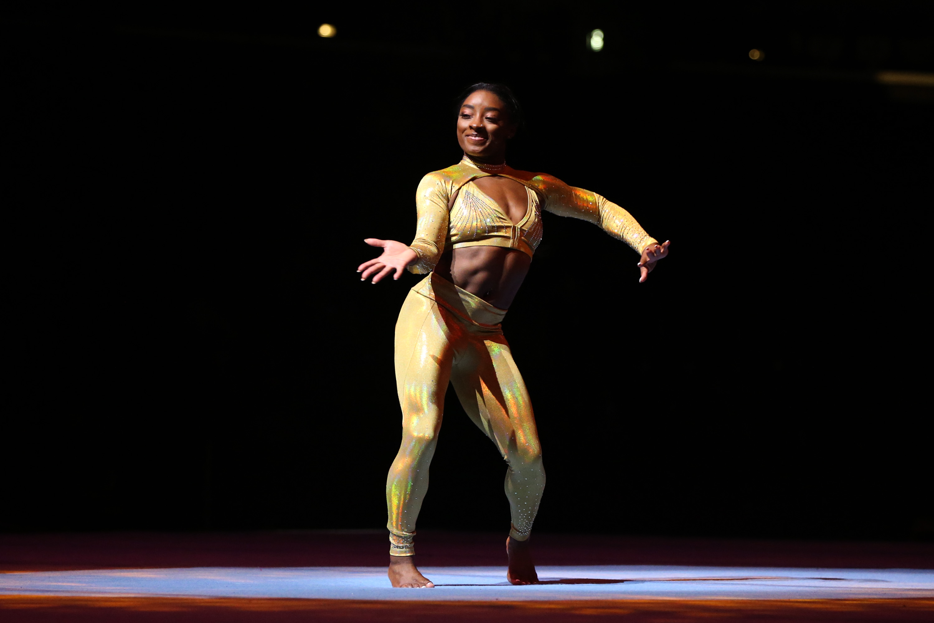 Photos: Simone Biles, other gymnasts dazzle crowds during Gold Over America Tour