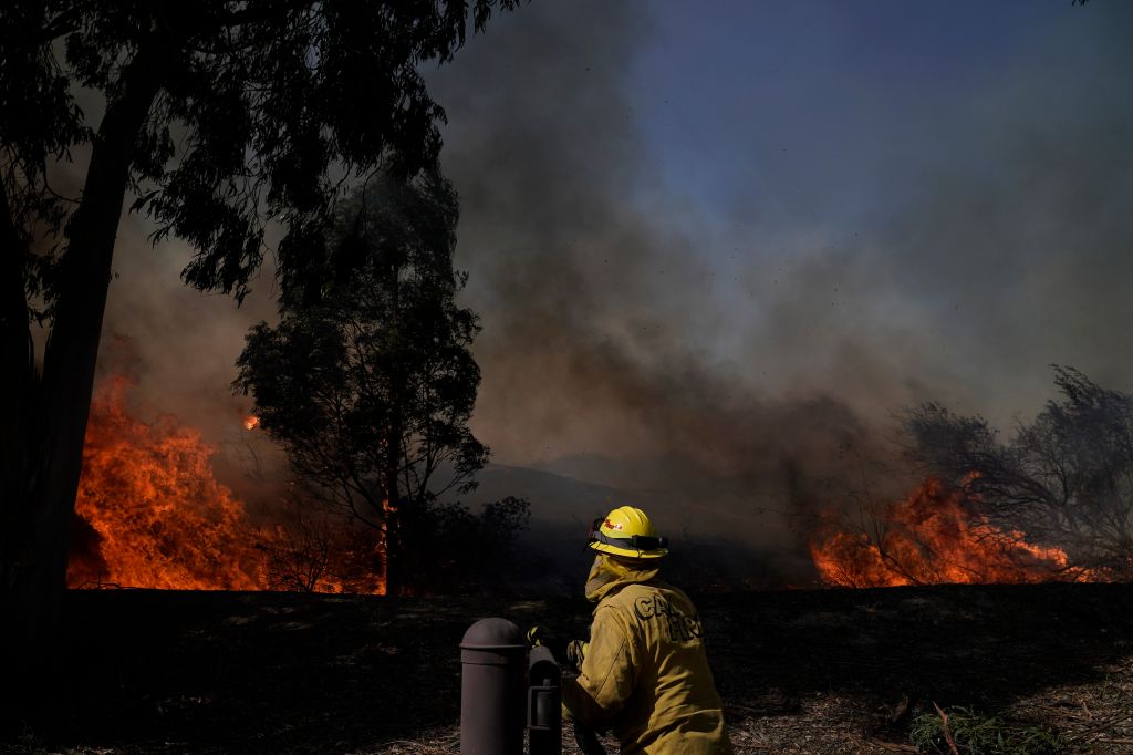 Photos: Silverado Fire in Southern California forces thousands to evacuate