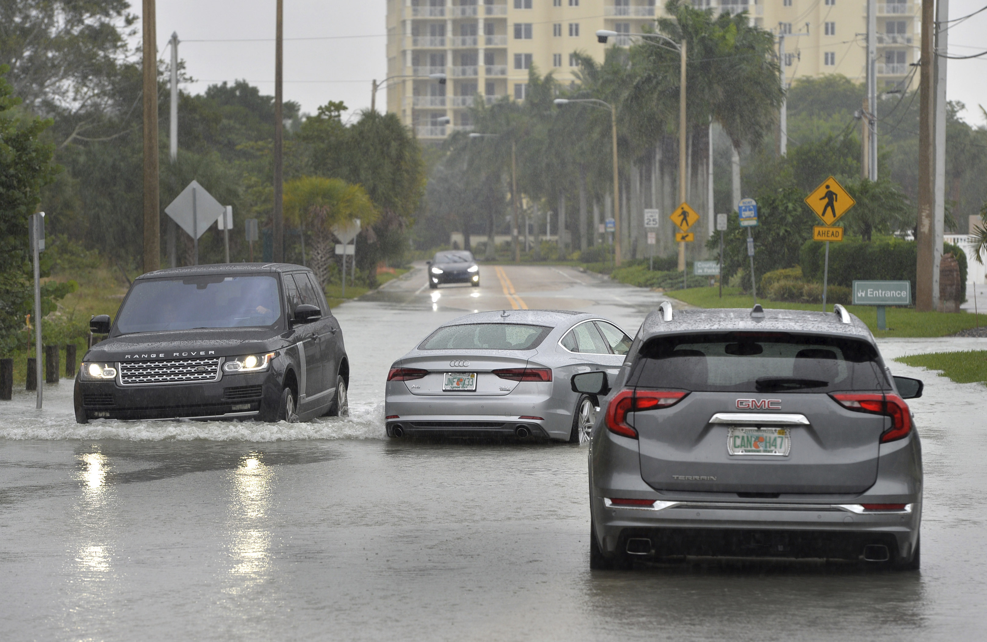 Tropical Storm Eta dumps blustery rain on west Florida, makes landfall near Cedar Key
