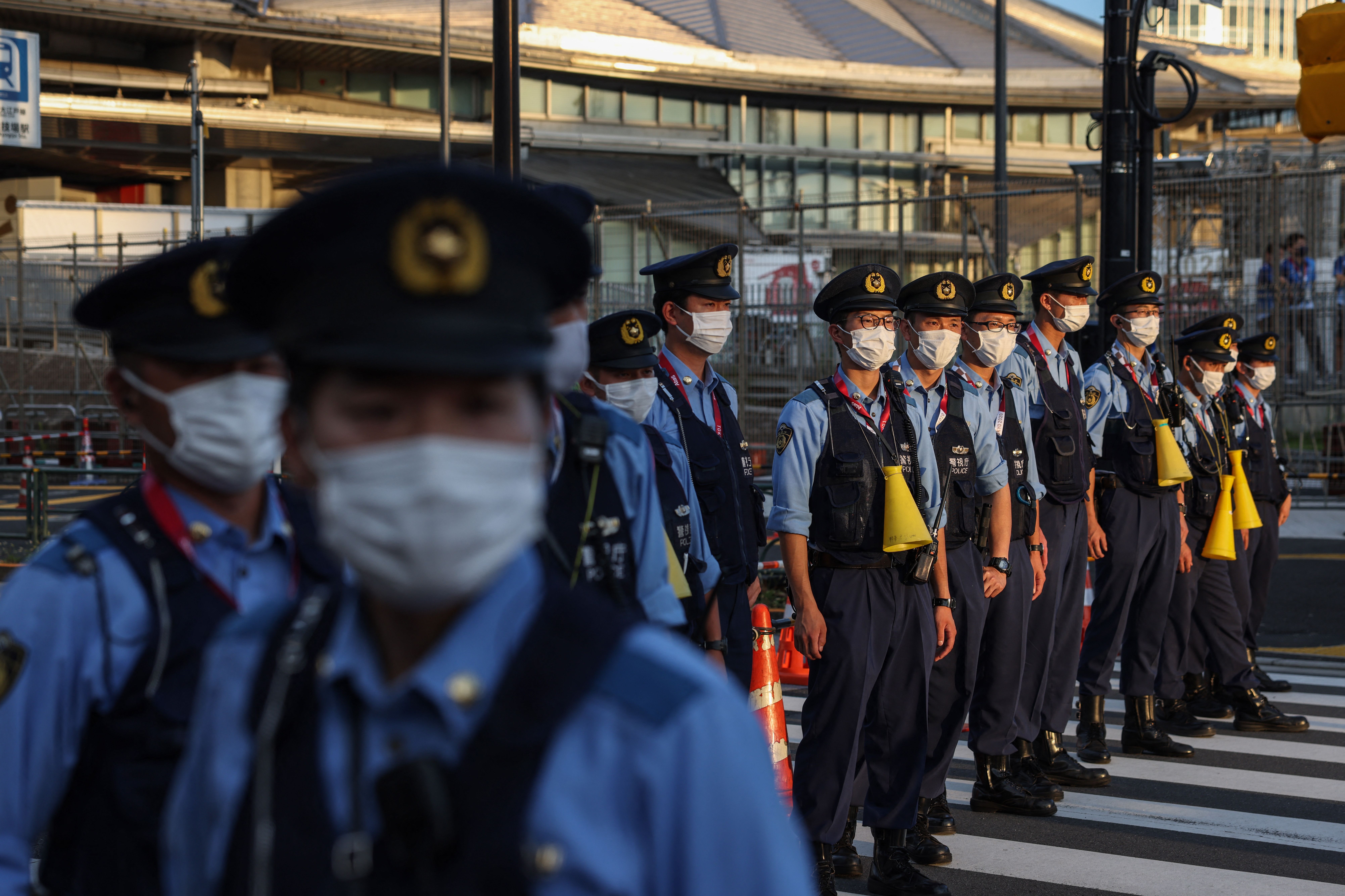 Photos: Nearly empty venues, protests in Tokyo ahead of Olympics opening ceremony