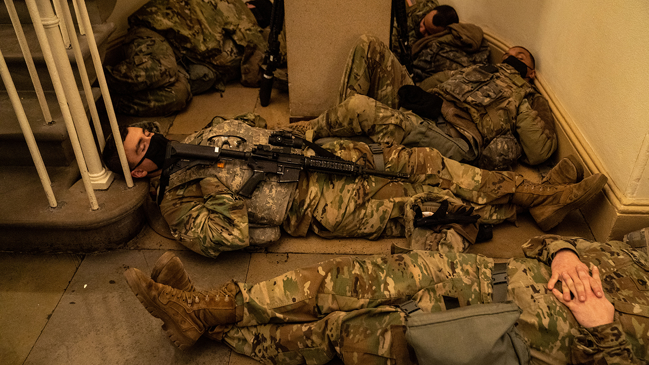 National Guard troops gather, reinforce security in US Capitol