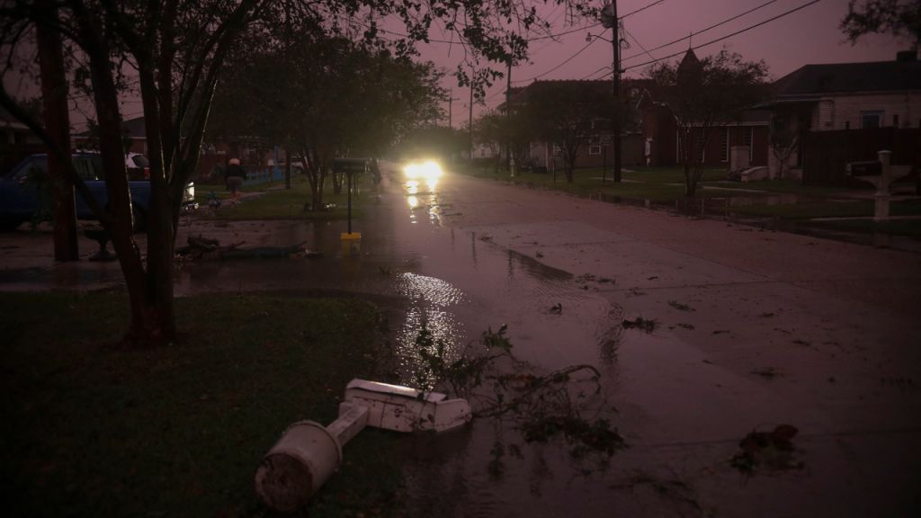 Photos: Hurricane Zeta makes landfall along southeastern Louisiana coast