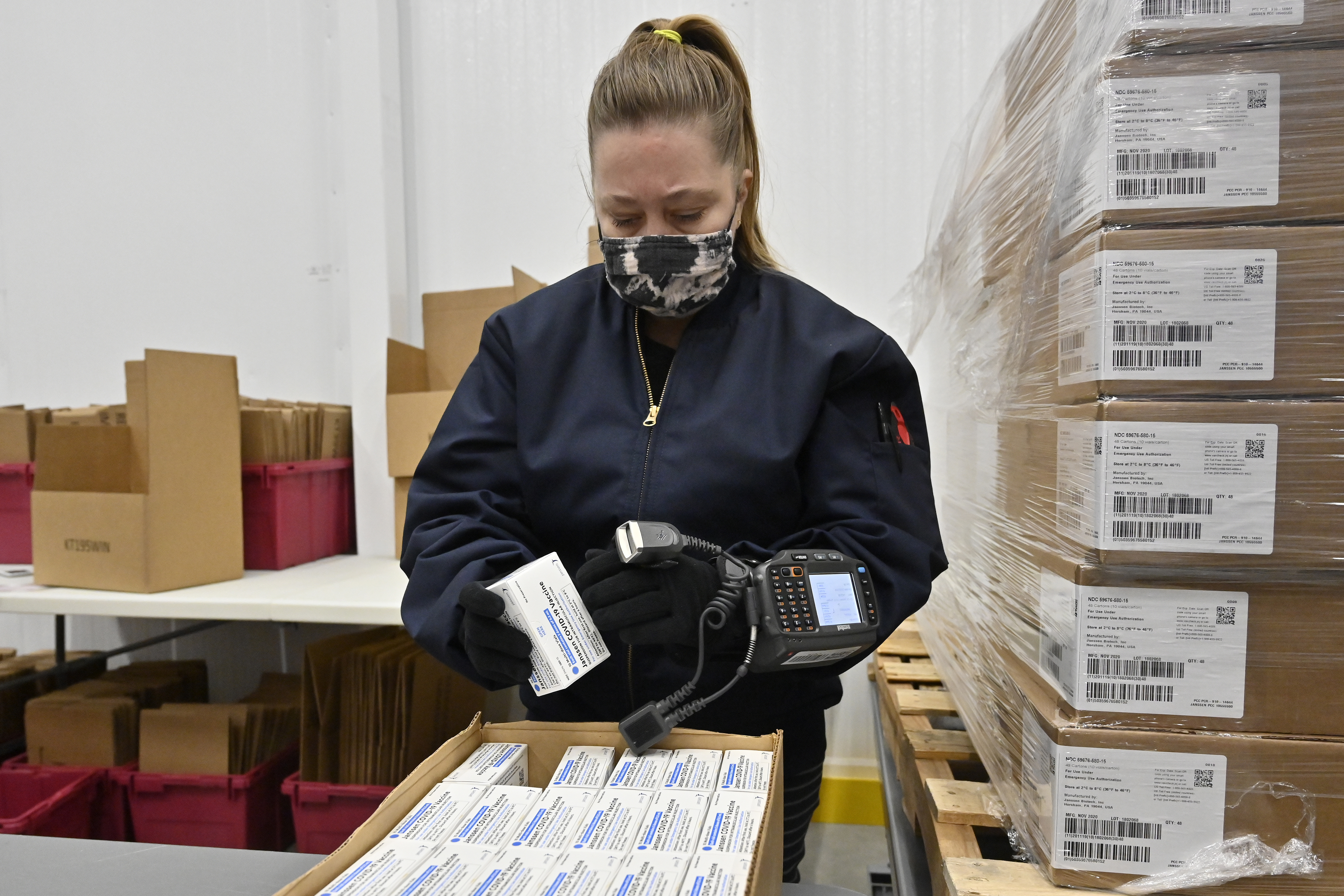 Photos: Johnson & Johnson ships millions of doses of coronavirus vaccine