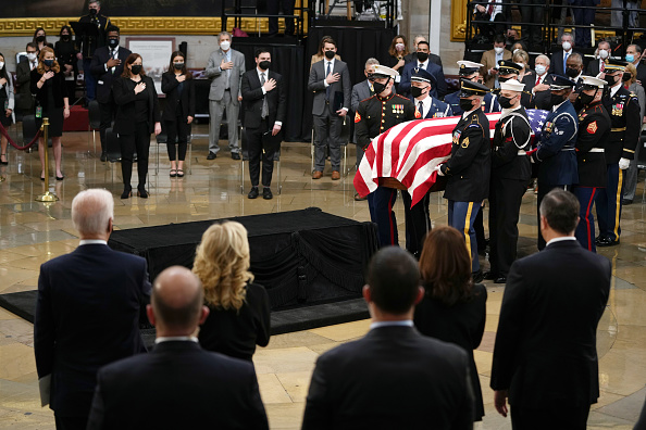Bob Dole Lies In State At U.S. Capitol