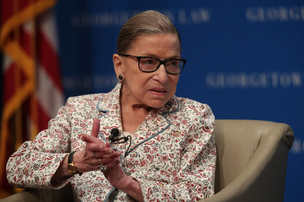 Supreme Court Justice Ruth Bader Ginsburg Attends Discussion At Georgetown Law