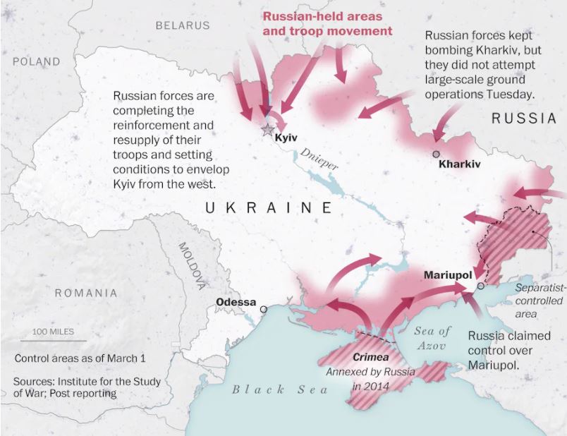 Russian troop advancements