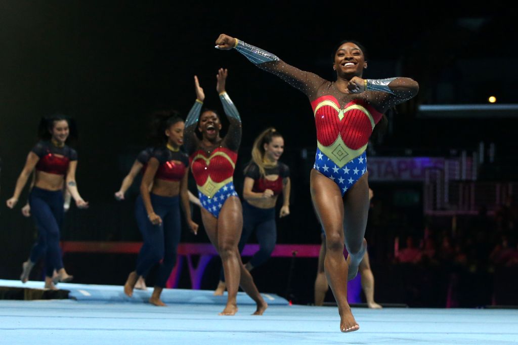 Photos: Simone Biles, other gymnasts dazzle crowds during Gold Over America Tour
