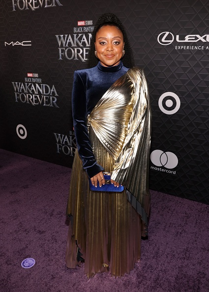 Photos: Rihanna, other stars shine on 'Black Panther: Wakanda Forever' red carpet