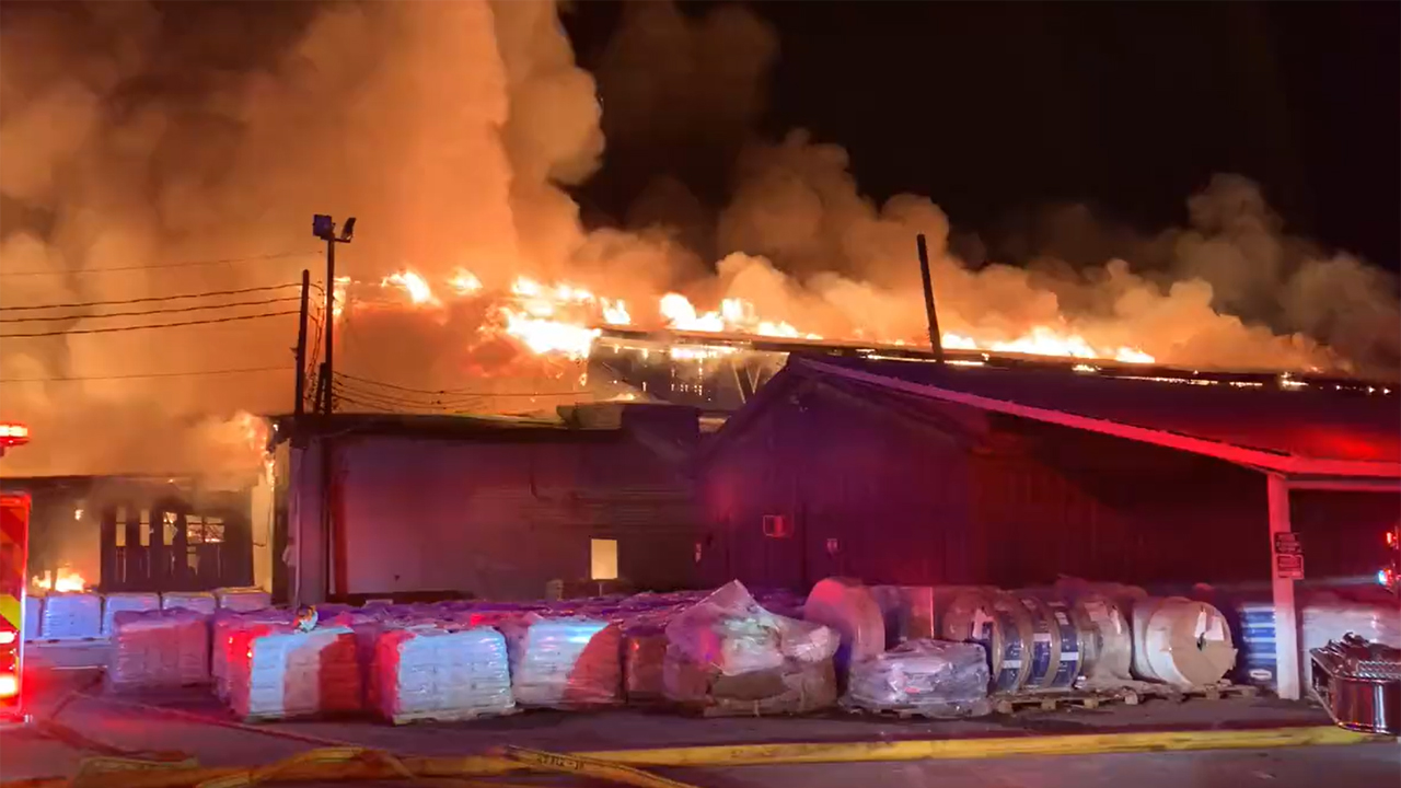 Photos: North Carolina fertilizer plant fire prompts evacuations
