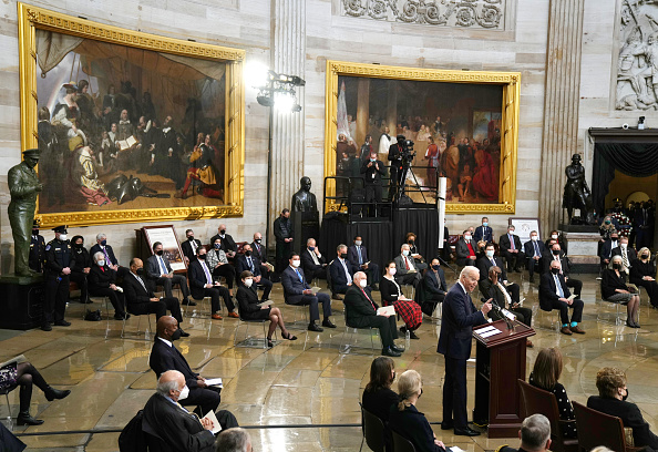 Bob Dole Lies In State At U.S. Capitol