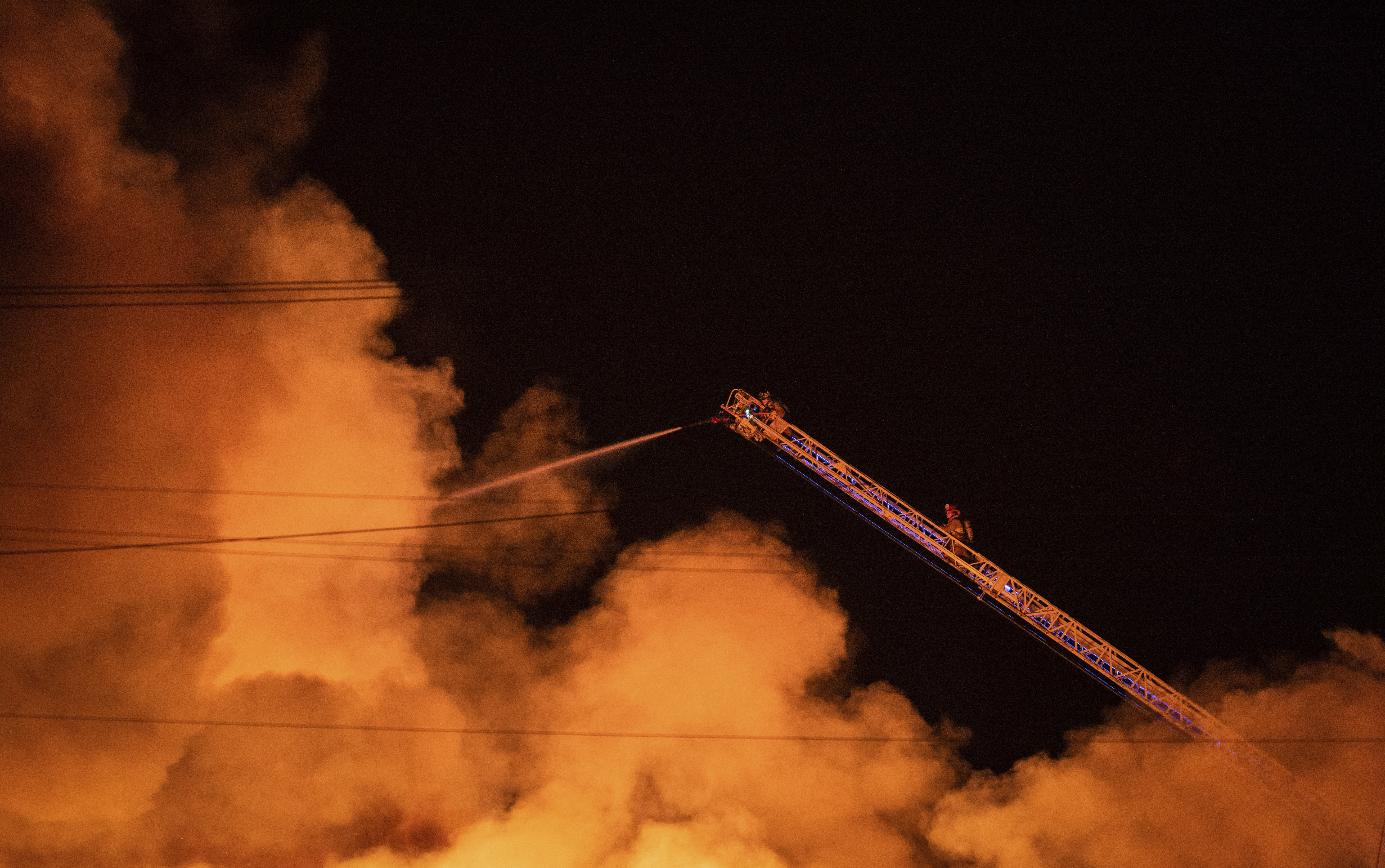 Photos: North Carolina fertilizer plant fire prompts evacuations