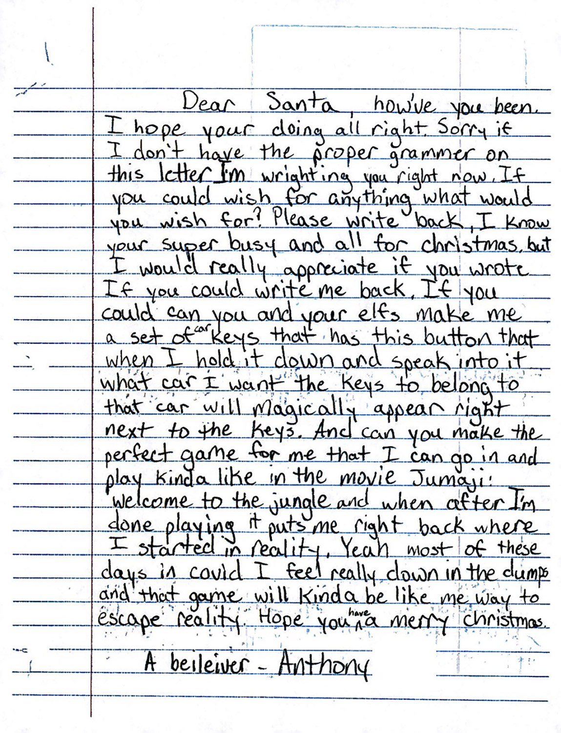 Letter to Santa