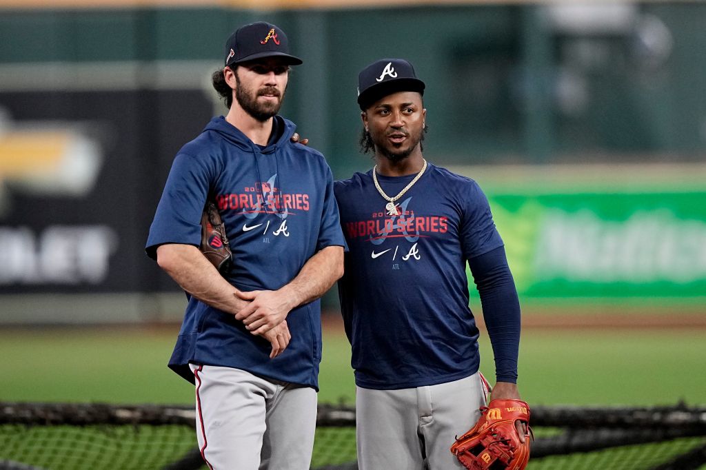 Photos: Braves, Astros stars work out ahead of World Series Game 1