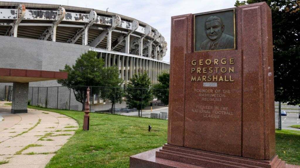 Monument to Washington Washington Football Team founder removed from RFK Stadium area