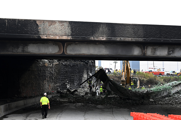 Section Of I-95 In Philadelphia Collapses After Tanker Fire
