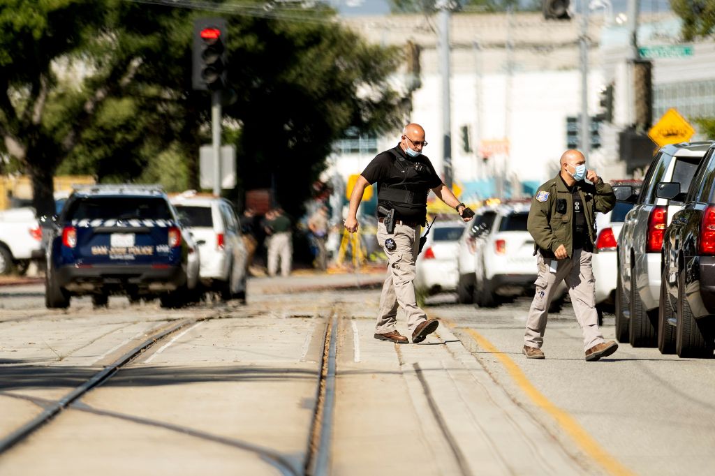 Photos: 9 people, including suspected gunman, dead in San Jose railyard shooting