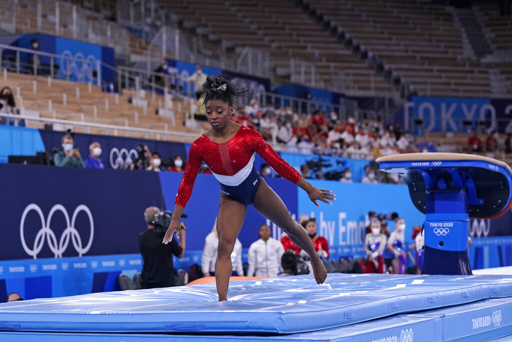Simone Biles drops from team competition