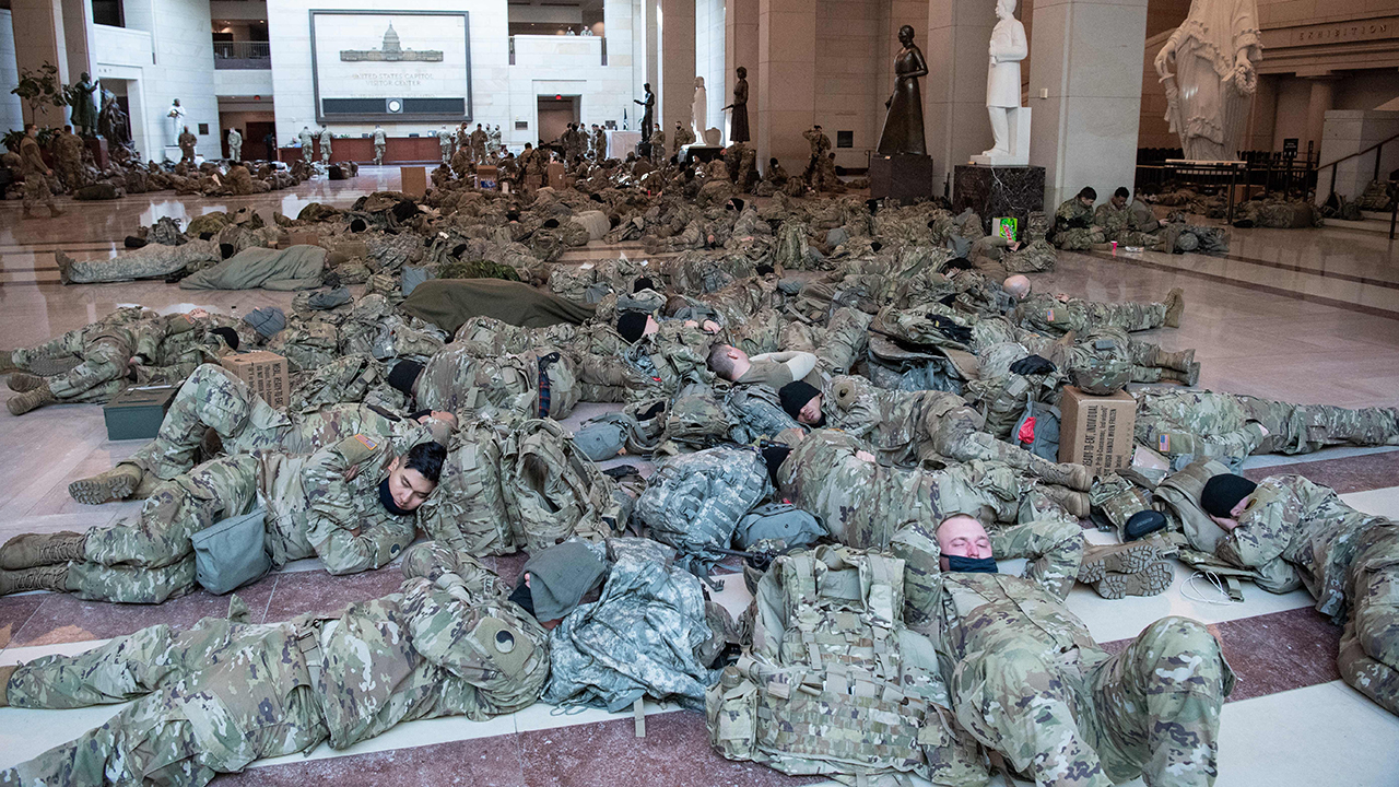 National Guard troops gather, reinforce security in US Capitol