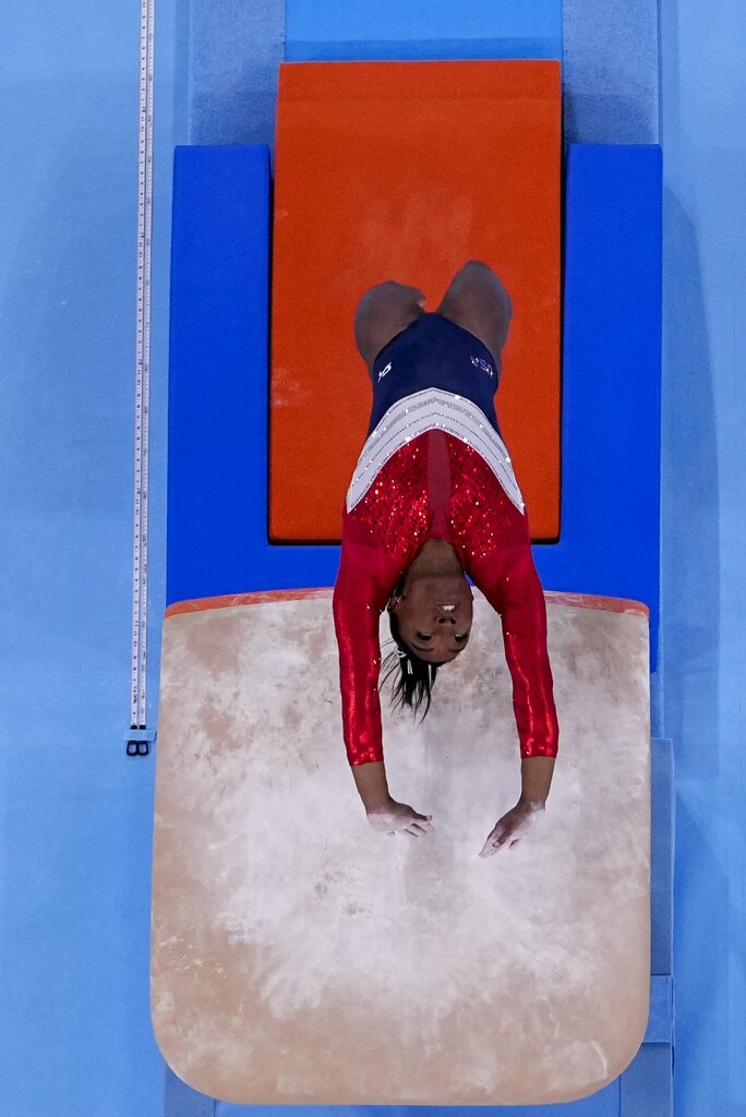 Simone Biles drops from team competition