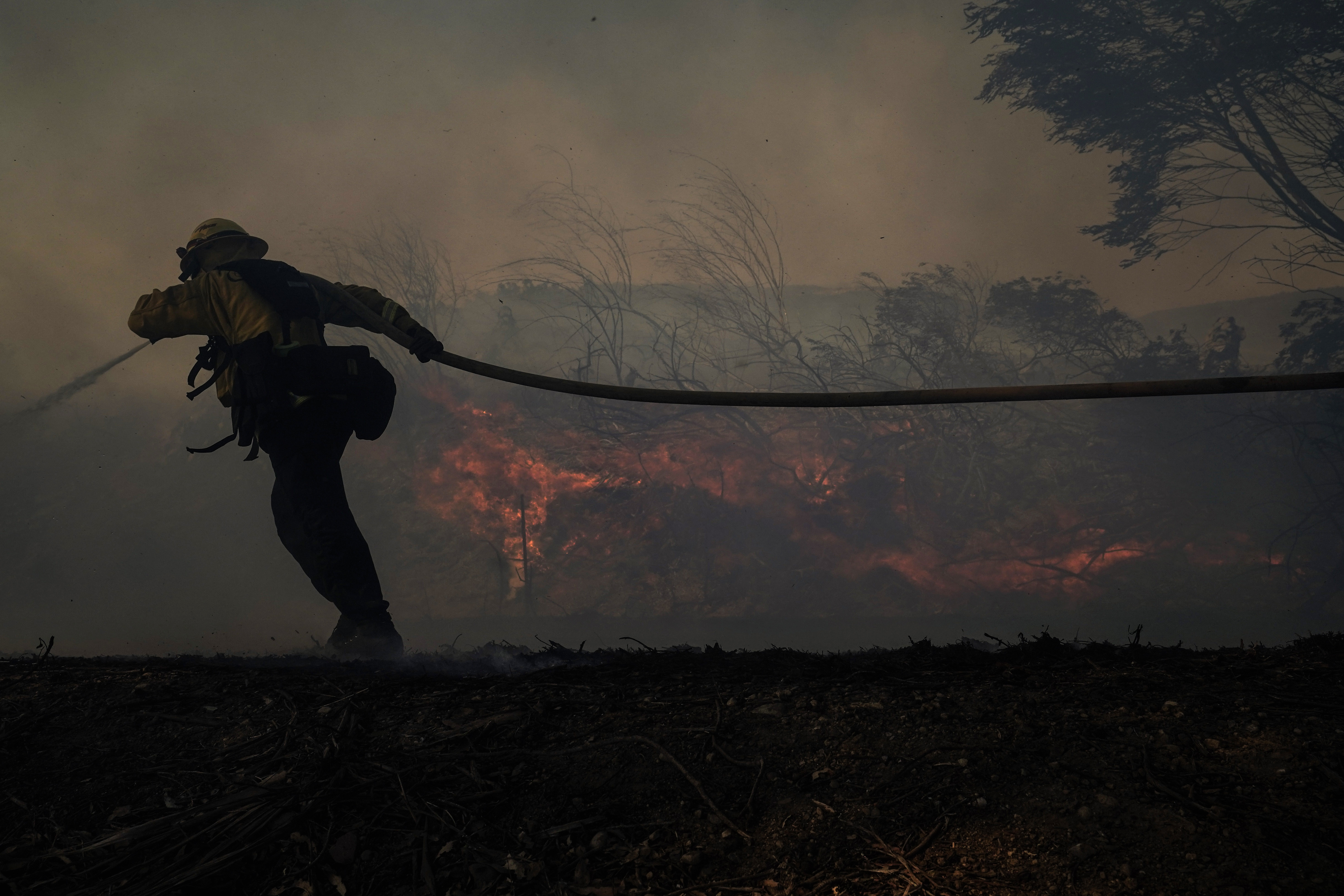 Photos: Silverado Fire in Southern California forces thousands to evacuate