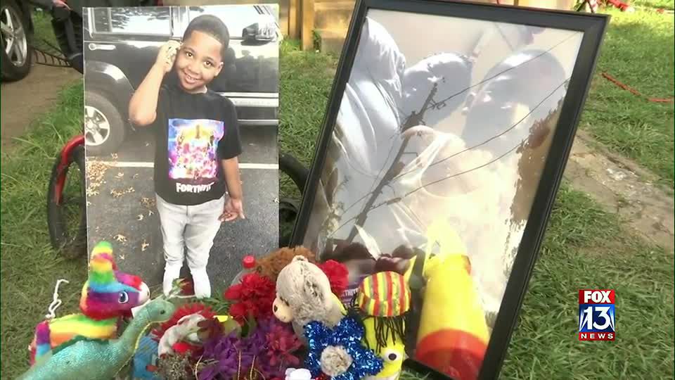 Memorial honoring Kelby Shorty.