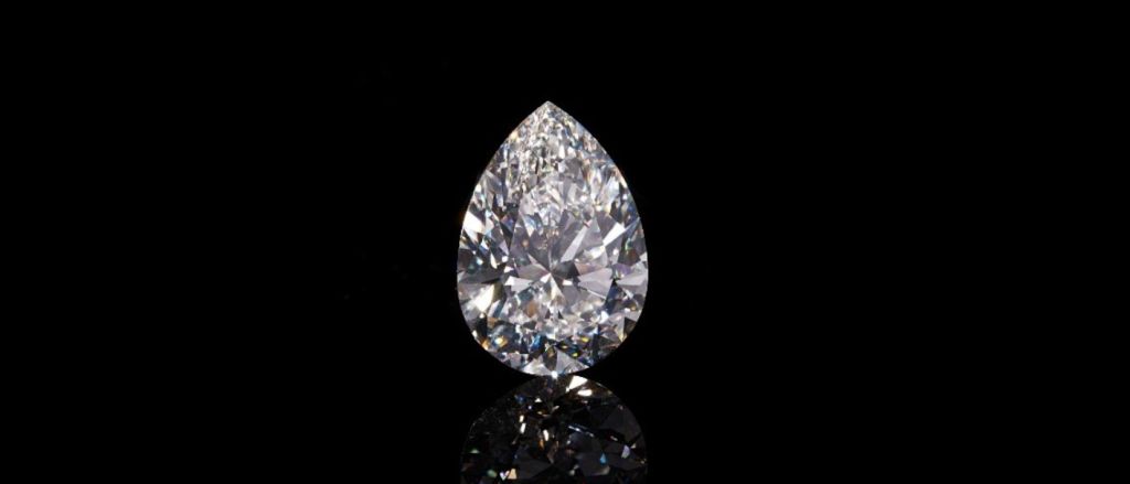 "The Rock," world's largest white diamond, on display