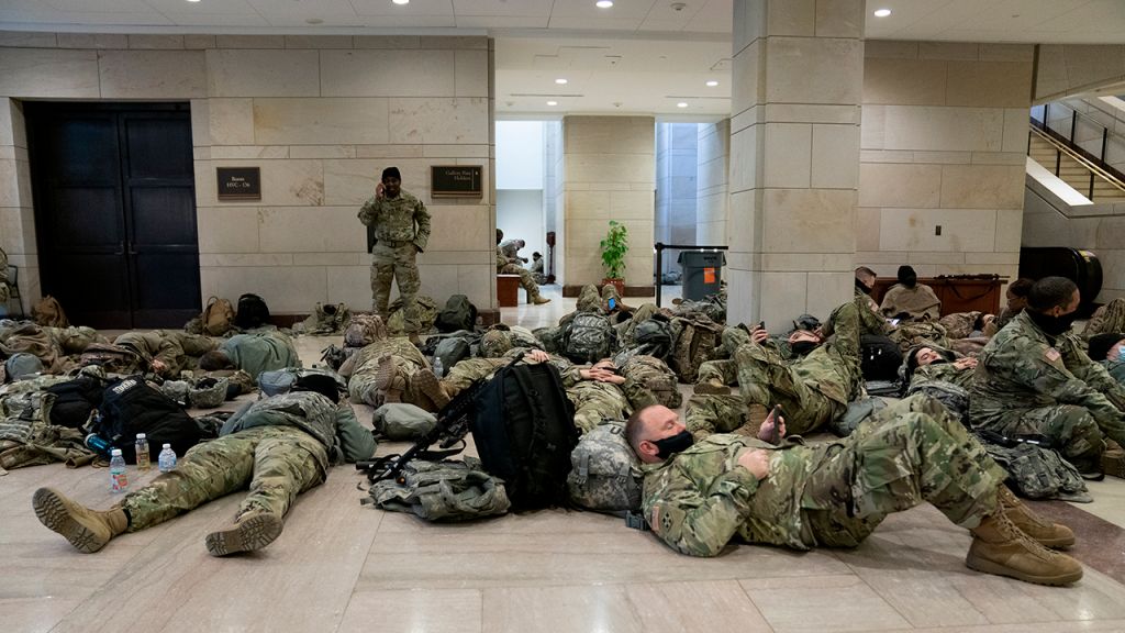 National Guard troops gather, reinforce security in US Capitol