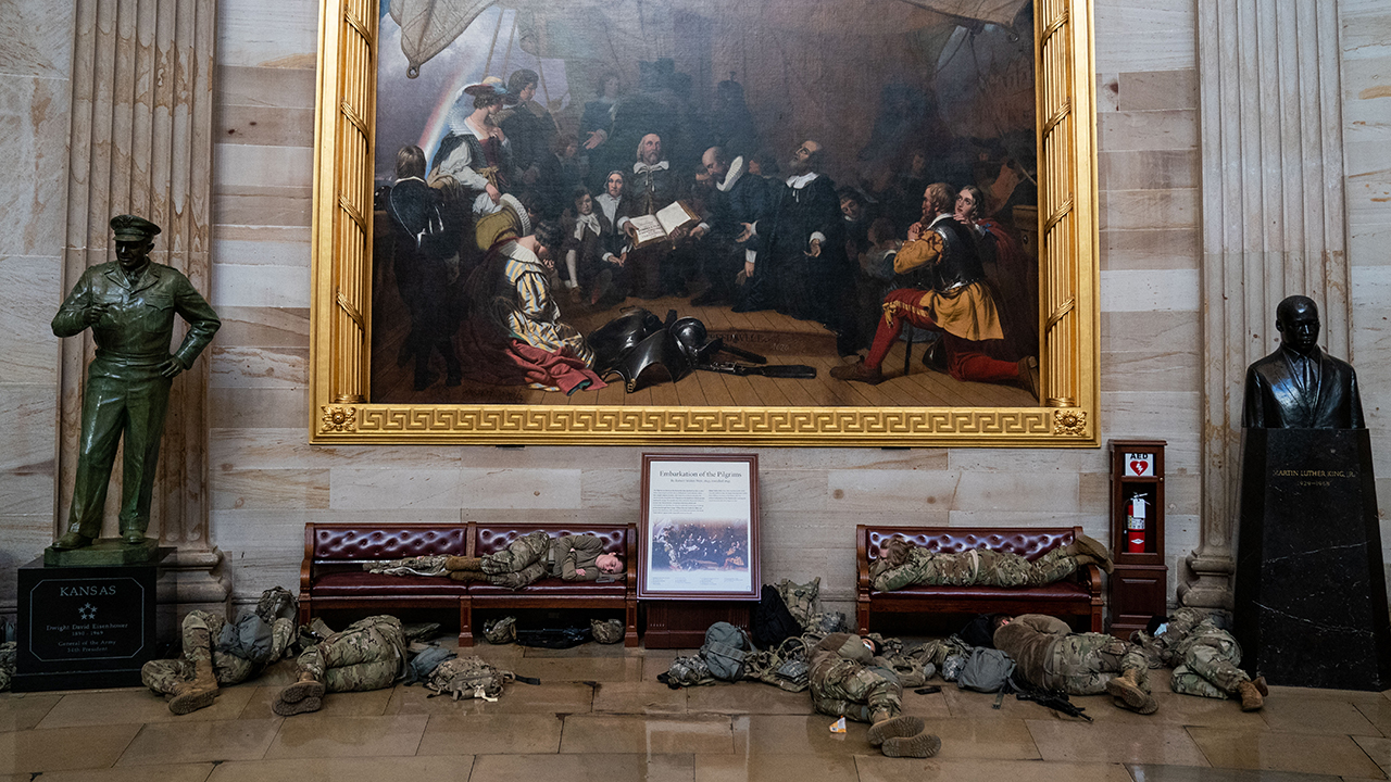 National Guard troops gather, reinforce security in US Capitol