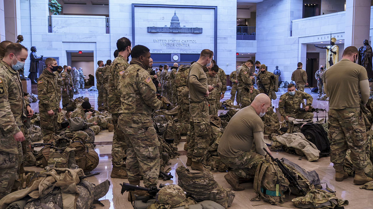 National Guard troops gather, reinforce security in US Capitol