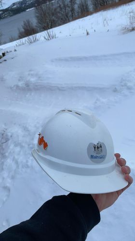 Maine Department of Transportation hard hat found 3,300 miles away in Norway
