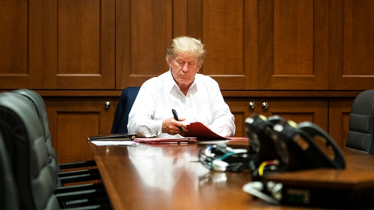 President treated with steroid dexamethasone