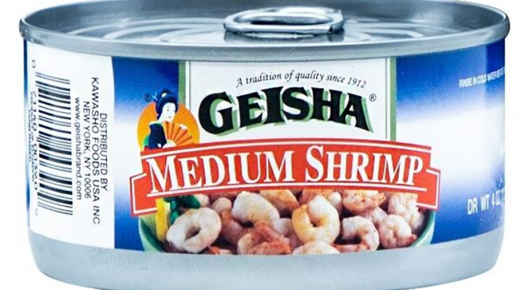 Canned shrimp recalled