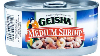 Canned shrimp recalled