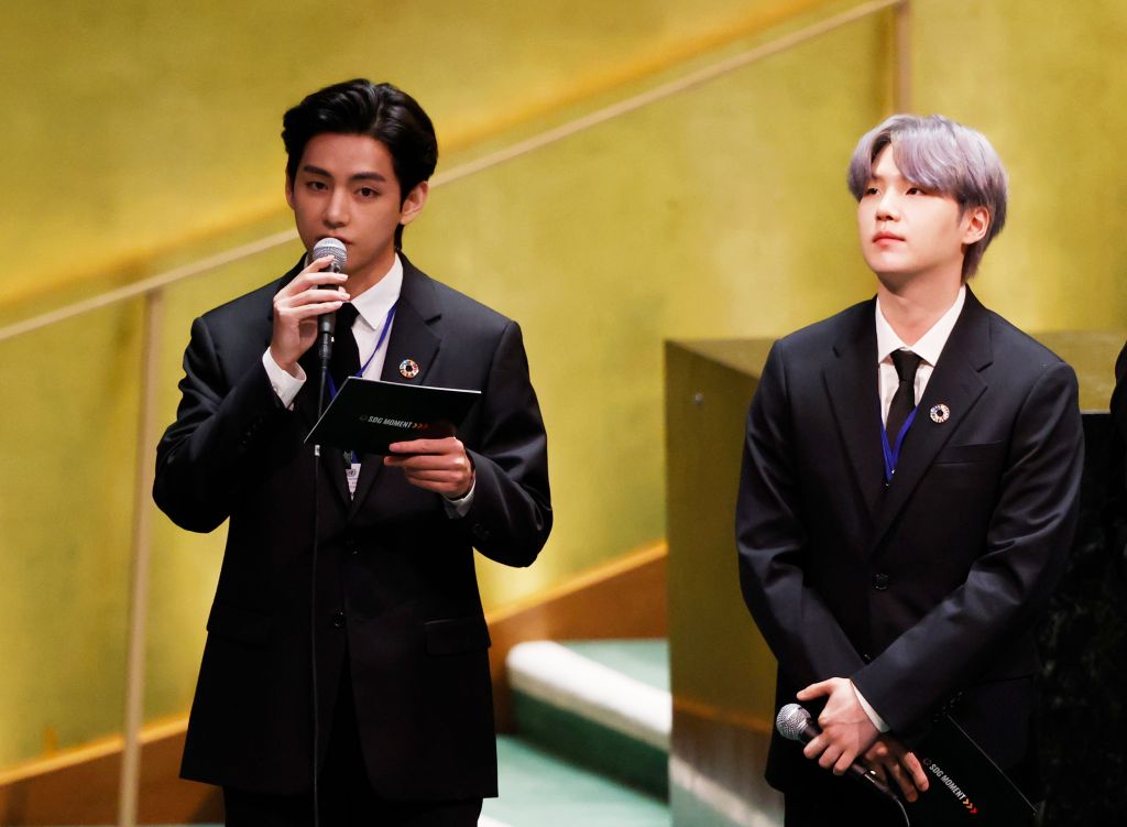 Photos: Boy band BTS addresses United Nations General Assembly