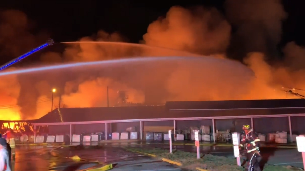 Photos: North Carolina fertilizer plant fire prompts evacuations