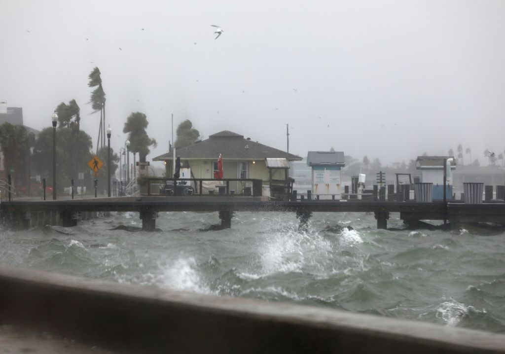 Tropical Storm Eta dumps blustery rain on west Florida, makes landfall near Cedar Key