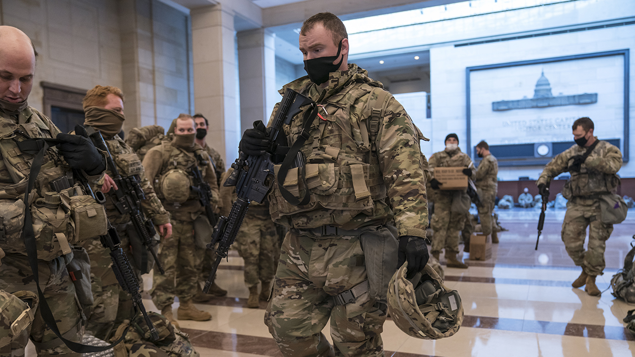National Guard troops gather, reinforce security in US Capitol