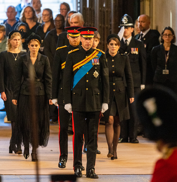 William, Harry, cousins stand vigil by Queen Elizabeth II's coffin