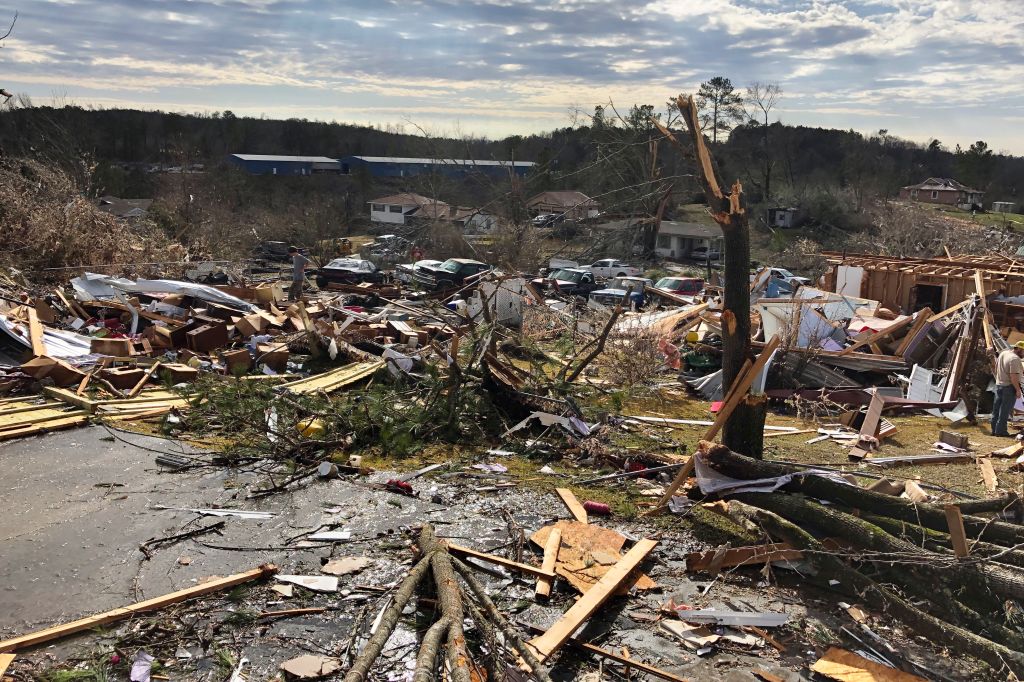Photos: Cleanup begins after deadly tornado strikes Fultondale, Alabama