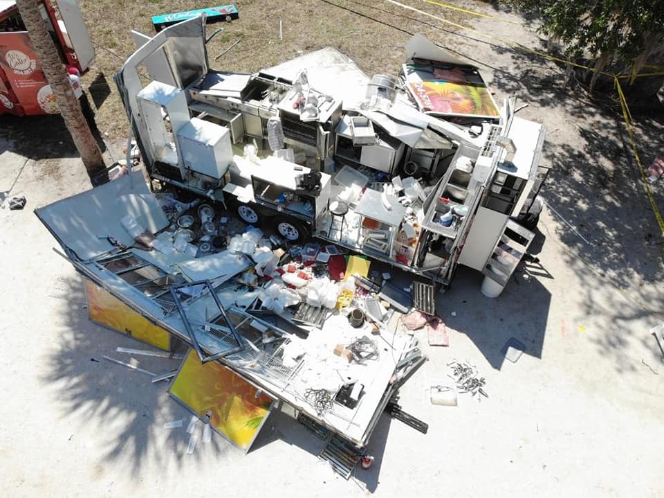 Food truck explodes at Florida seafood festival