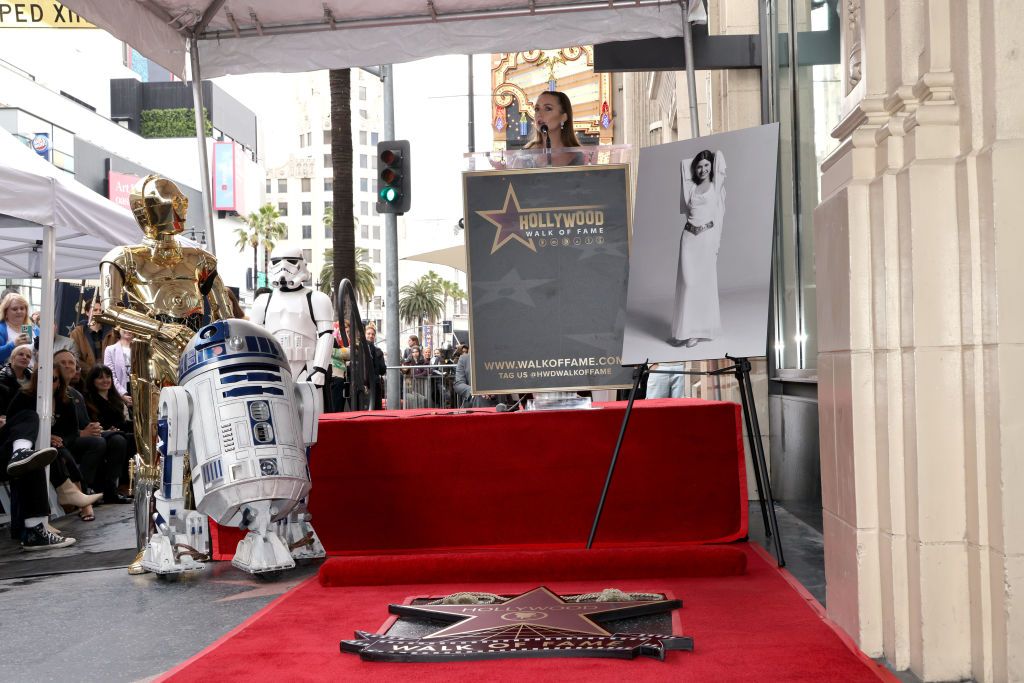 Carrie Fisher Honored With A Hollywood Walk Of Fame Star Posthumously