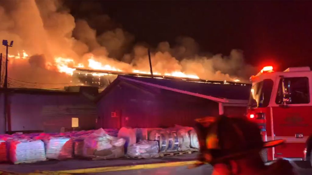 Photos: North Carolina fertilizer plant fire prompts evacuations