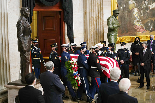 Bob Dole Lies In State At U.S. Capitol