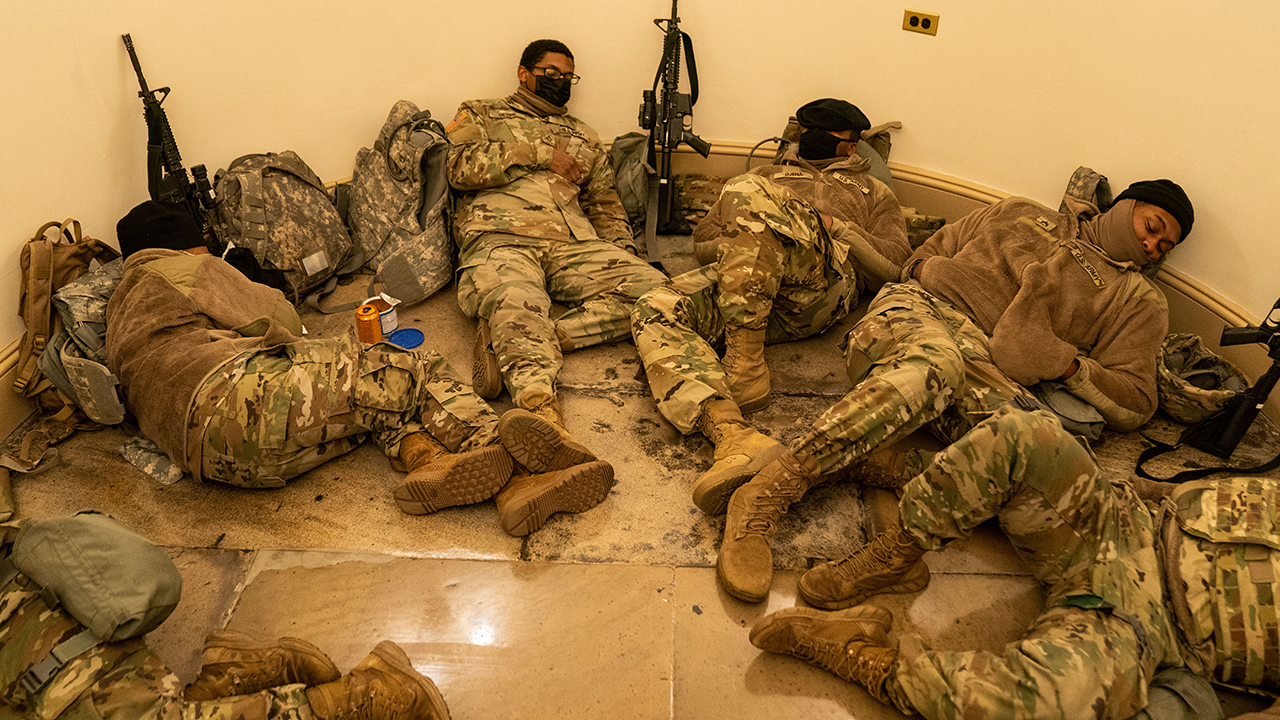 National Guard troops gather, reinforce security in US Capitol