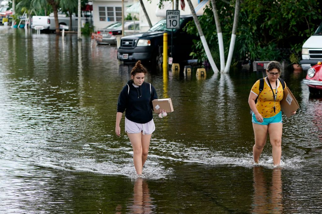 Tropical Storm Eta dumps blustery rain on west Florida, makes landfall near Cedar Key